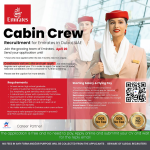 Emirates Cabin Crew recruitment ad for Dubai 2025 with application details
