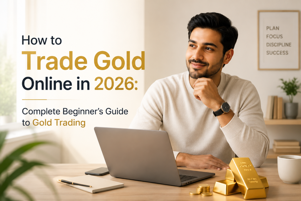 Gold trading chart showing XAU/USD market analysis and online gold trading strategies in 2026
