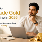 Gold trading chart showing XAU/USD market analysis and online gold trading strategies in 2026