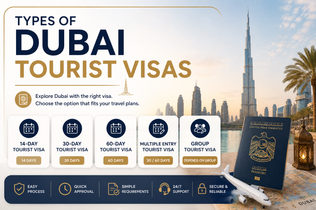 Types of Dubai Tourist Visas.