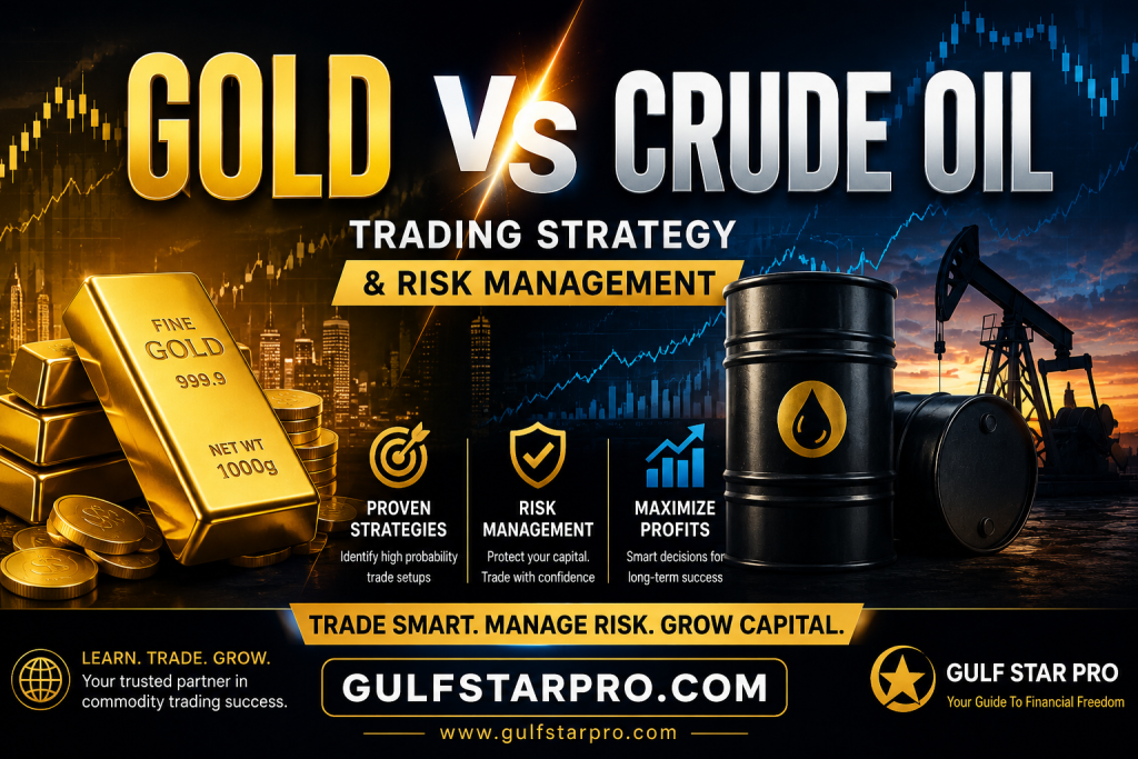 Gold vs Crude Oil Trading Strategy infographic